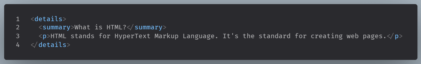 Building a Simple HTML Accordion with the Details and Summary elements ...