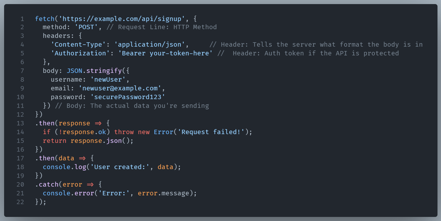 Making your first HTTP request in JavaScript