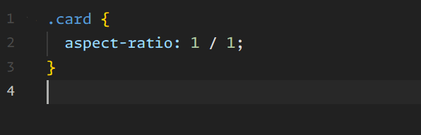 Example of using the aspect-ratio propertie.