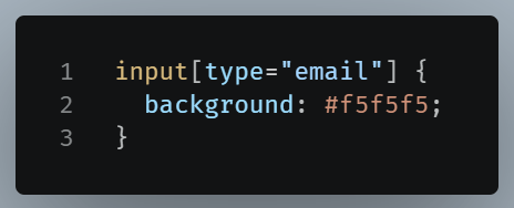 Example of input type email.